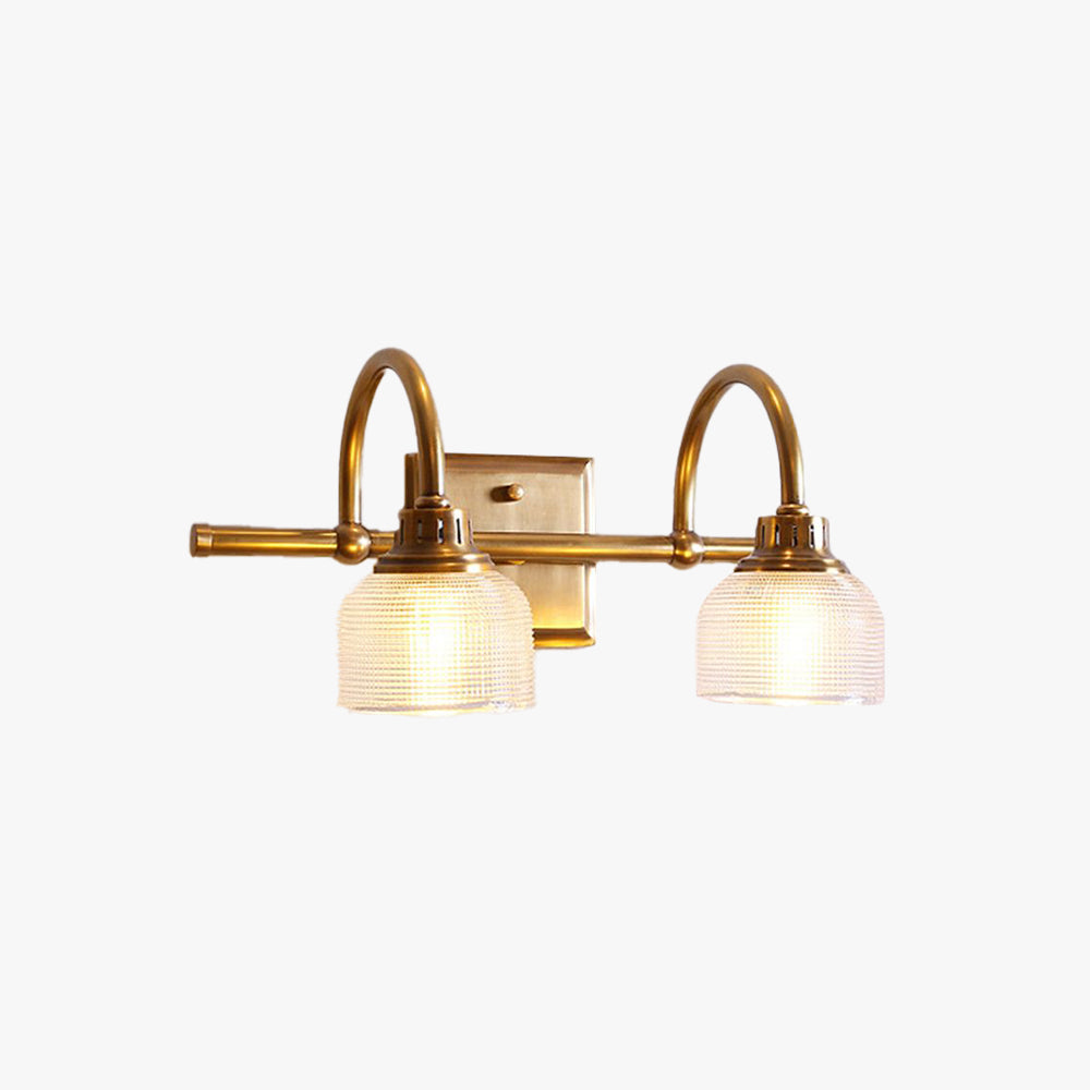 Arisha Prismatisch Spiegelfront Wandleuchte Glas , 1/2/3-flammig