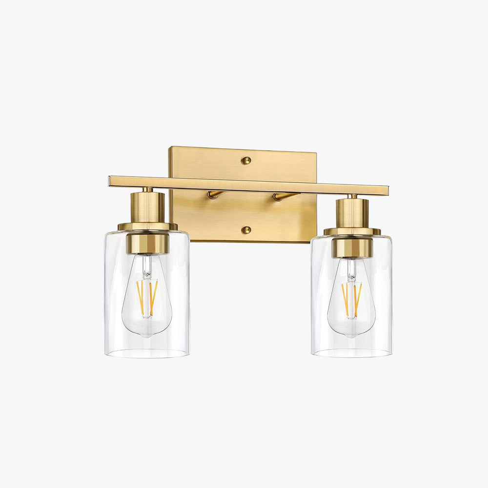 Silva Modern LED Wandleuchte Schwarz/Gold Badezimmer/Schlafzimmer