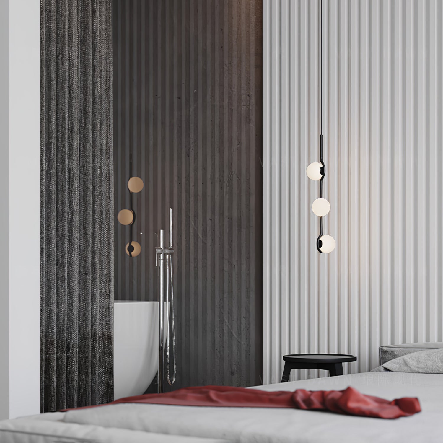 Noir Minimalistische Glas Pendelleuchte-Letslighting