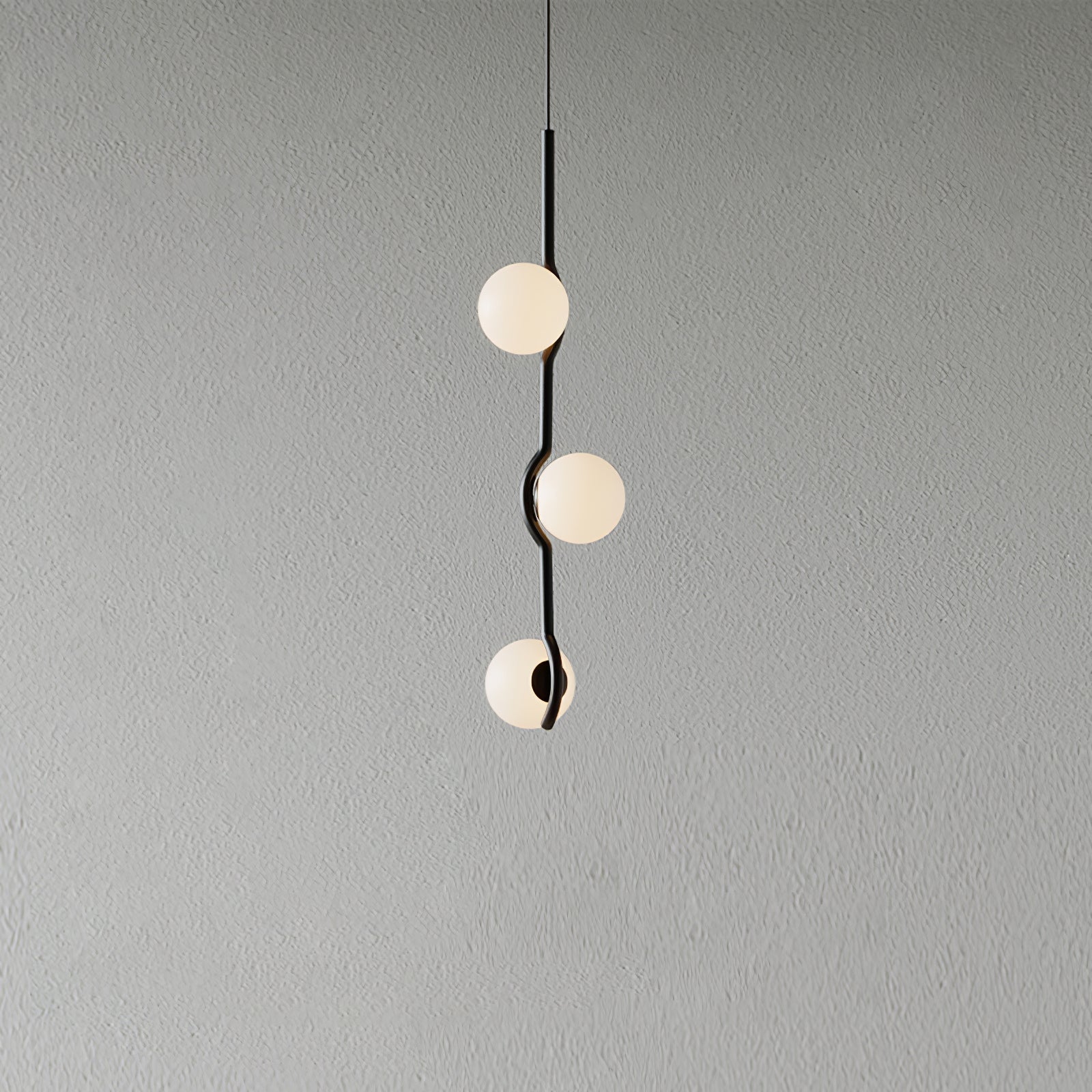 Noir Minimalistische Glas Pendelleuchte-Letslighting