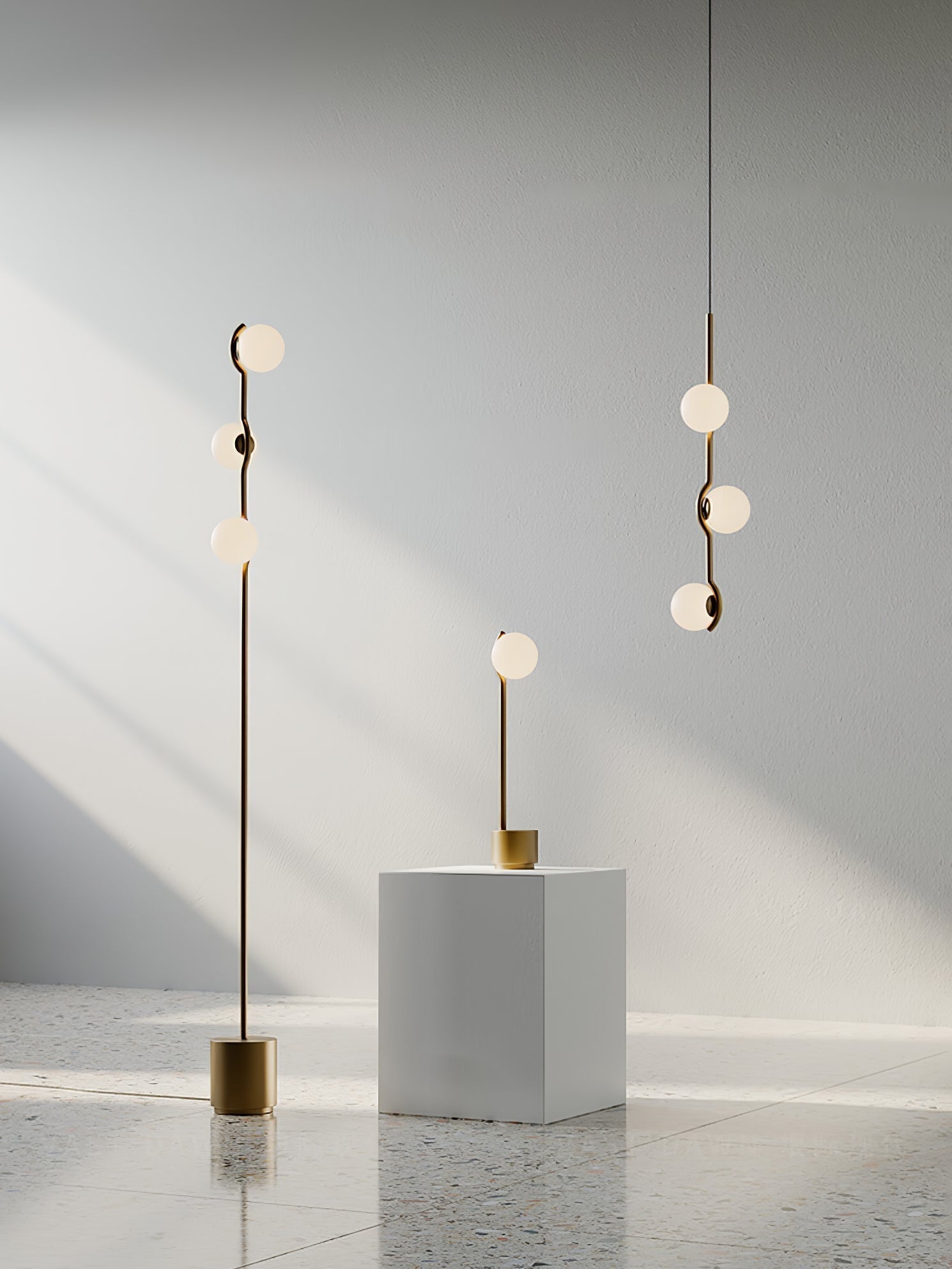 Noir Minimalistische Glas Pendelleuchte-Letslighting