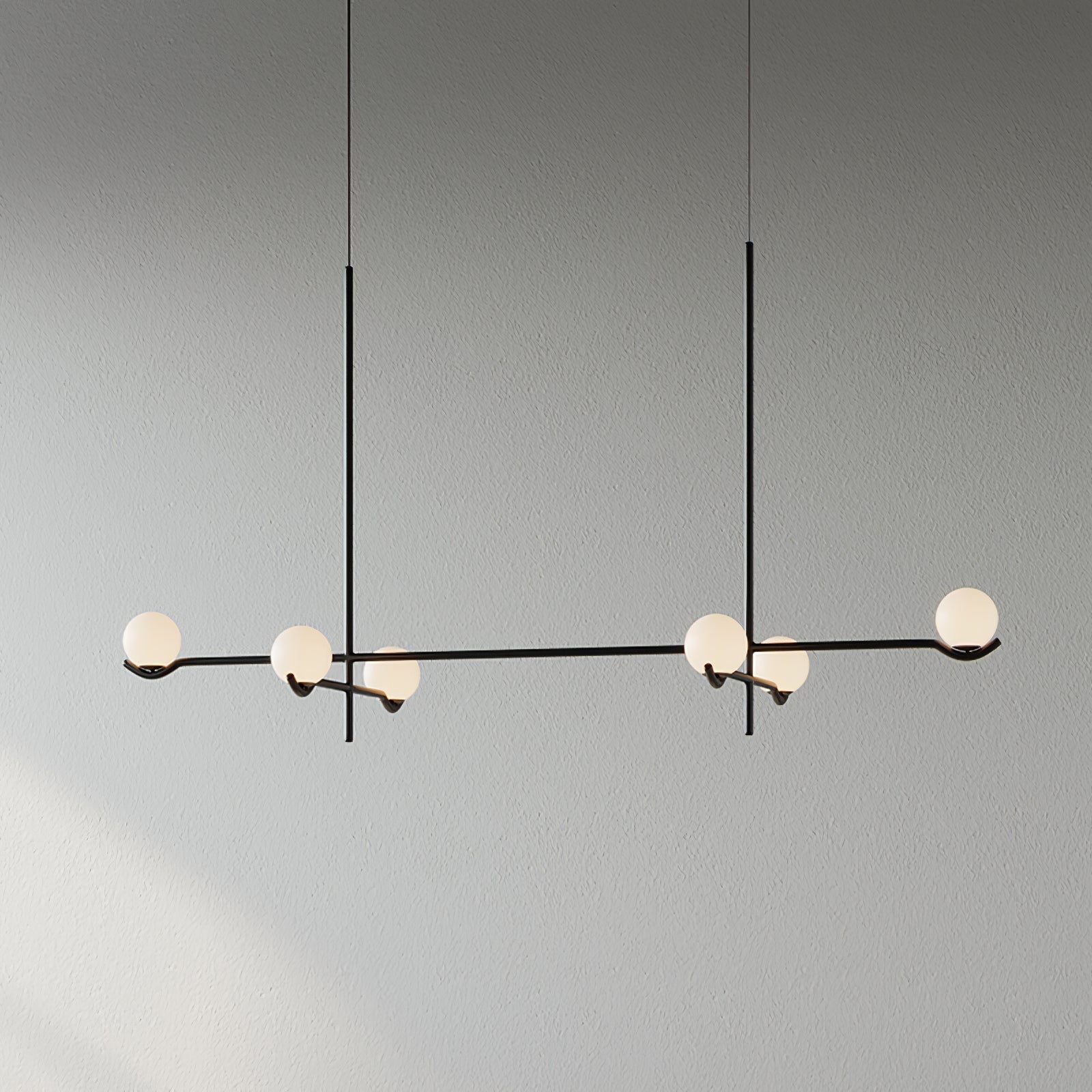 Noir Minimalistische Glas Pendelleuchte-Letslighting