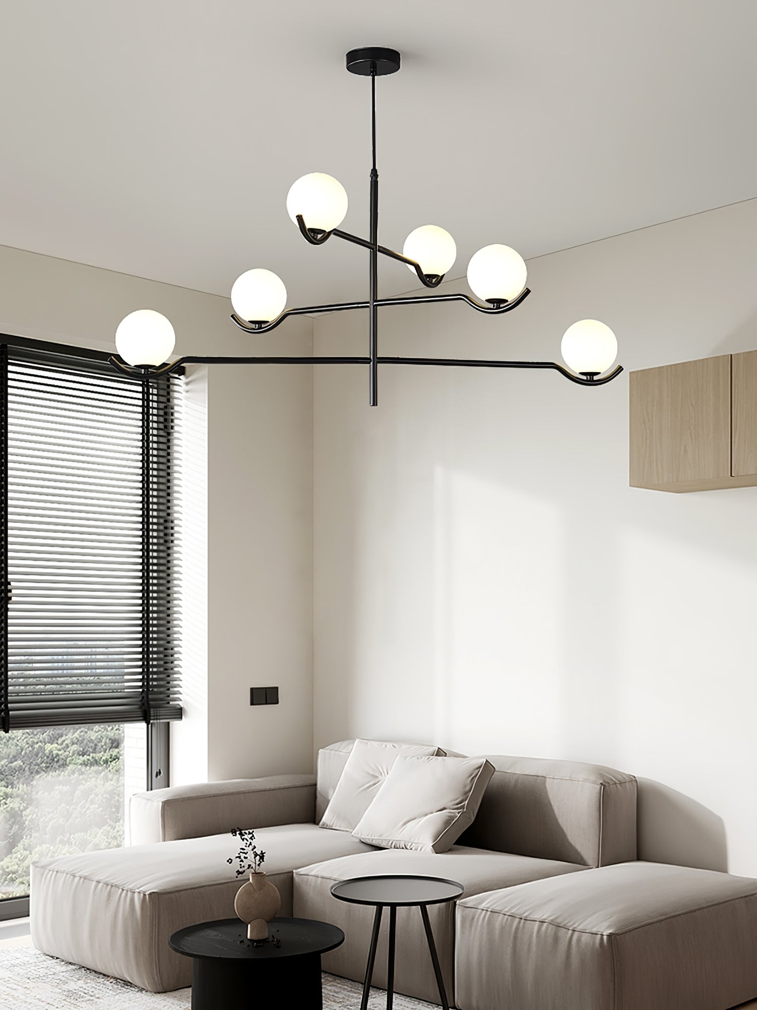 Noir Minimalistische Glas Pendelleuchte-Letslighting