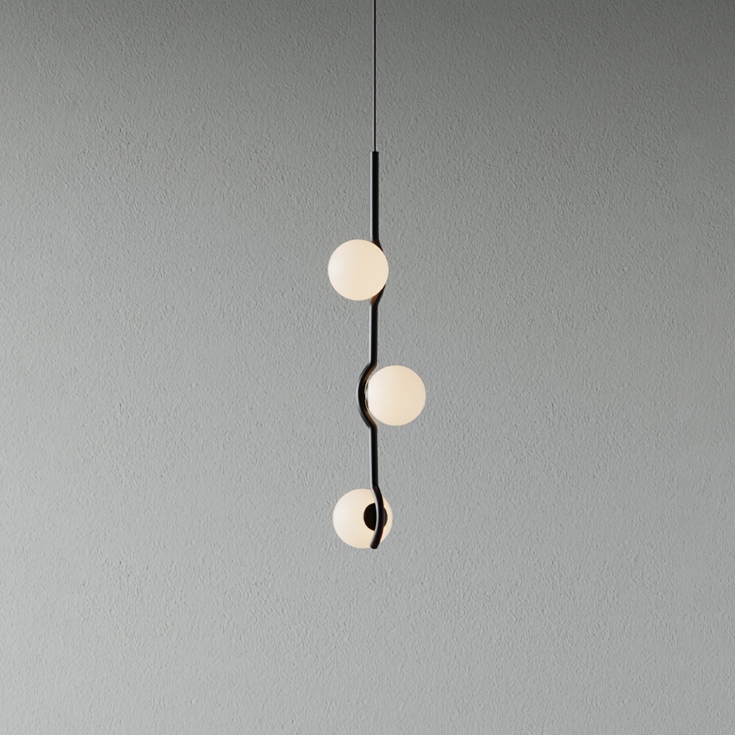 Noir Minimalistische Glas Pendelleuchte-Letslighting
