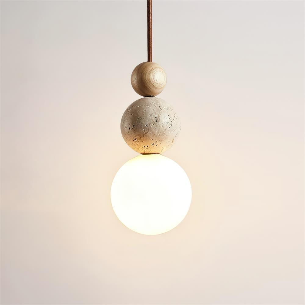 Ball Travertine Pendant Lamp - Letslighting