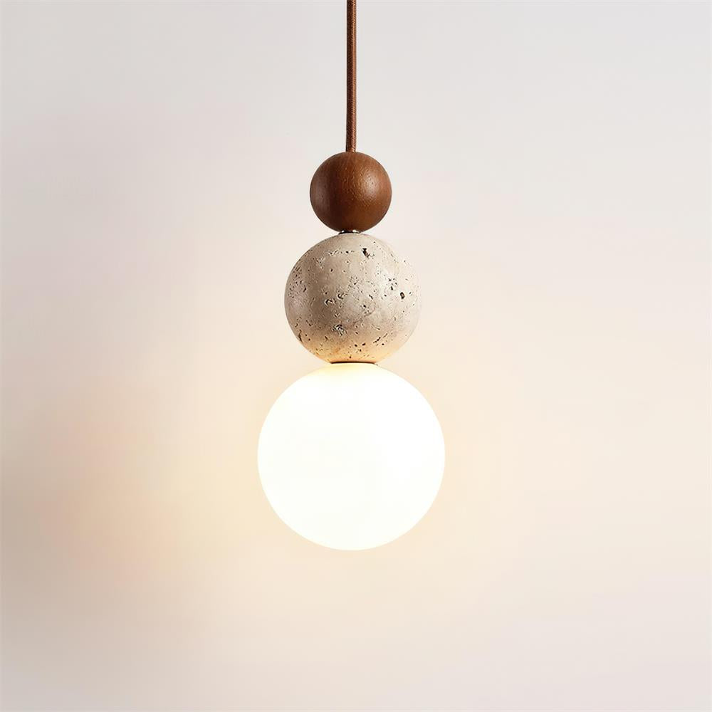 Ball Travertine Pendant Lamp - Letslighting