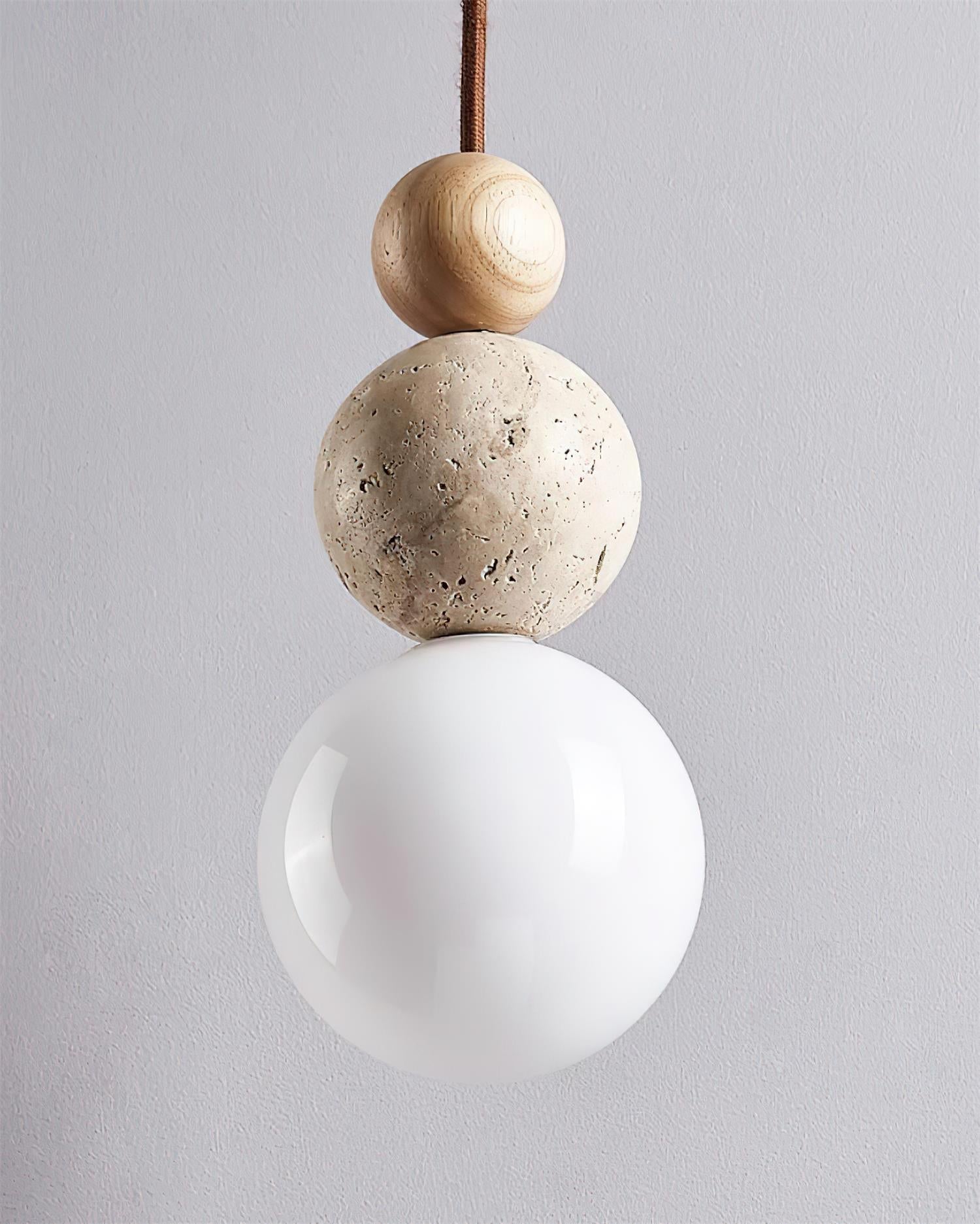 Ball Travertine Pendant Lamp - Letslighting