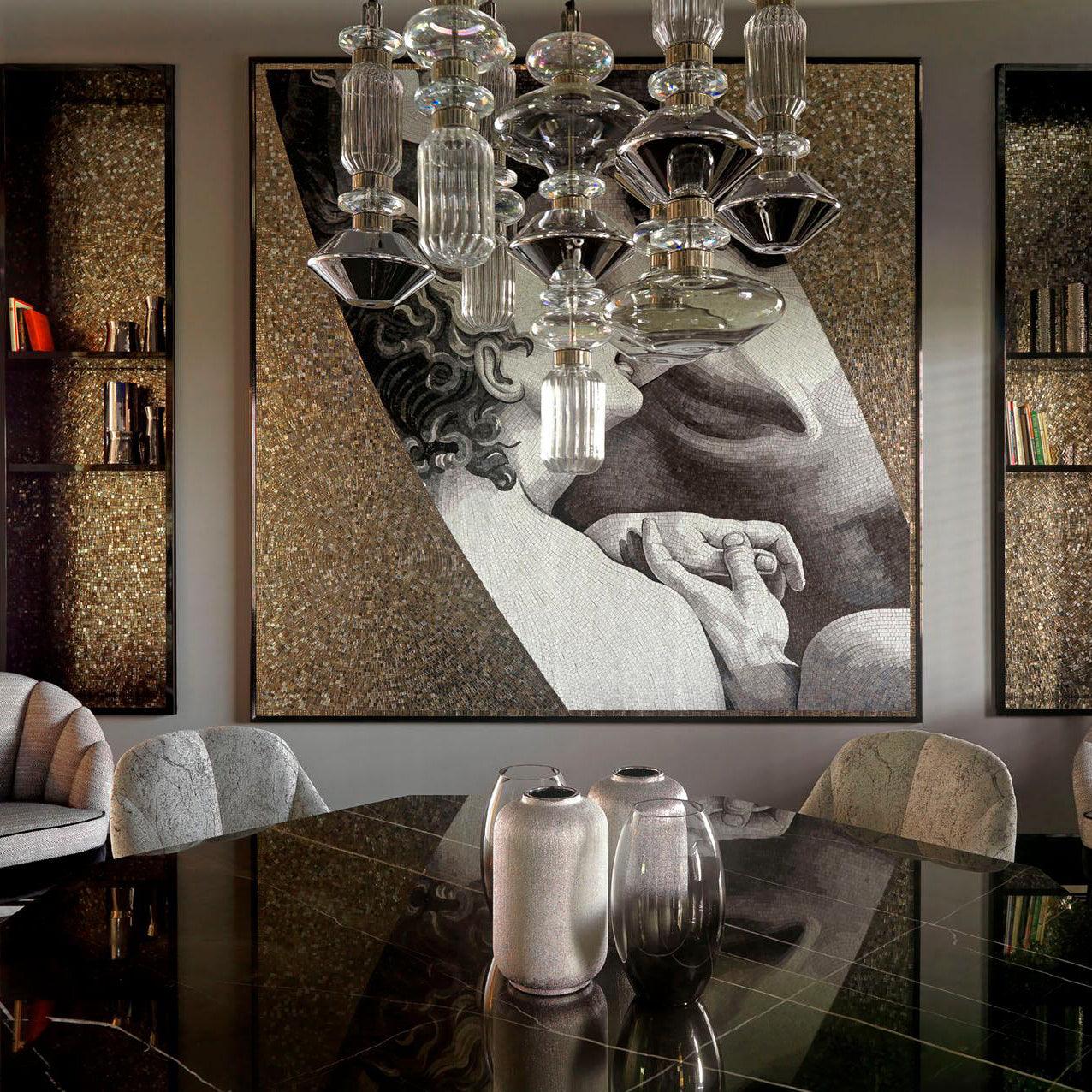 Vionisis Glas Luxus Pendelleuchte-Letslighting