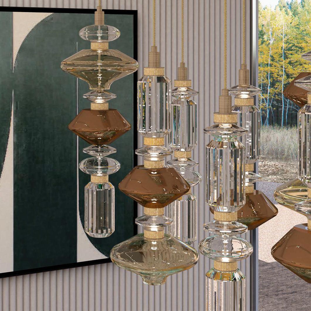 Vionisis Glas Luxus Pendelleuchte-Letslighting