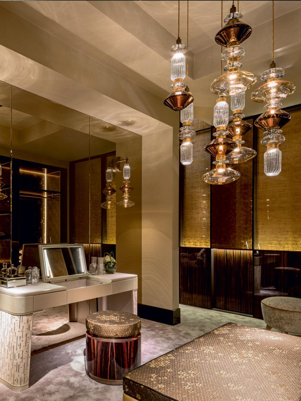 Vionisis Glas Luxus Pendelleuchte-Letslighting