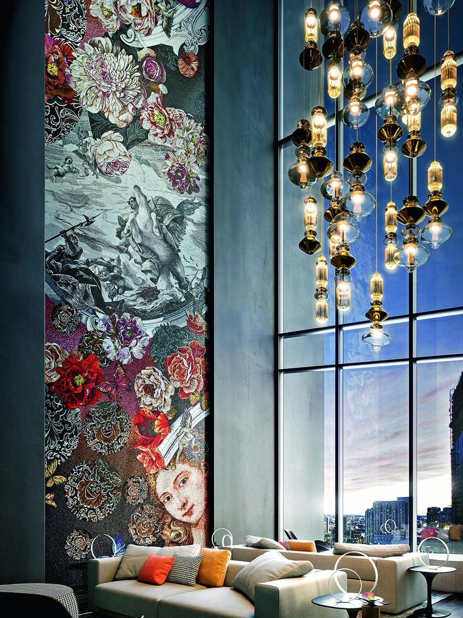 Vionisis Glas Luxus Pendelleuchte-Letslighting