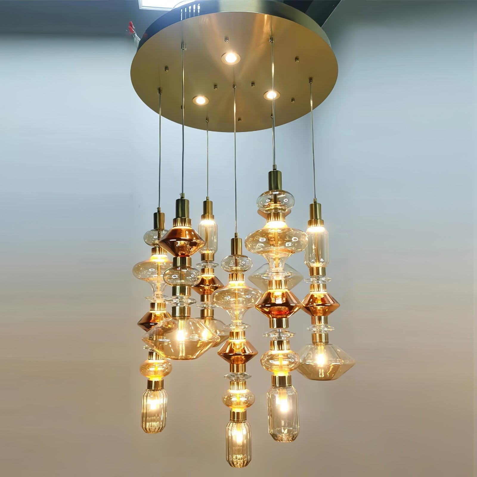 Vionisis Glas Luxus Pendelleuchte-Letslighting