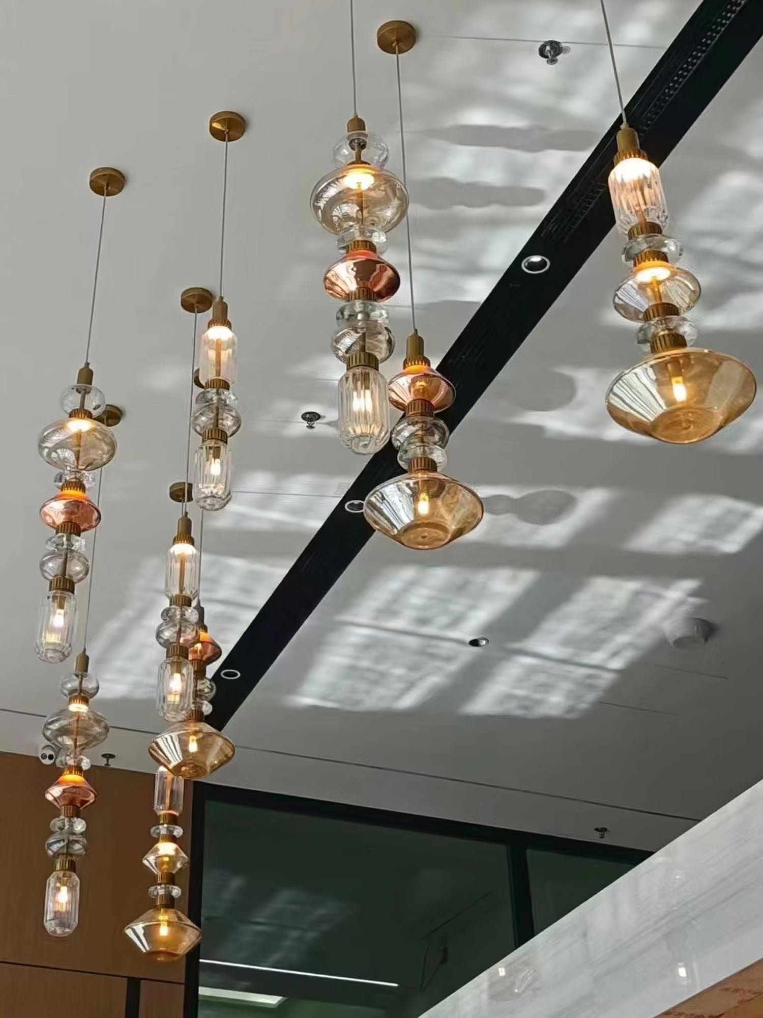 Vionisis Glas Luxus Pendelleuchte-Letslighting