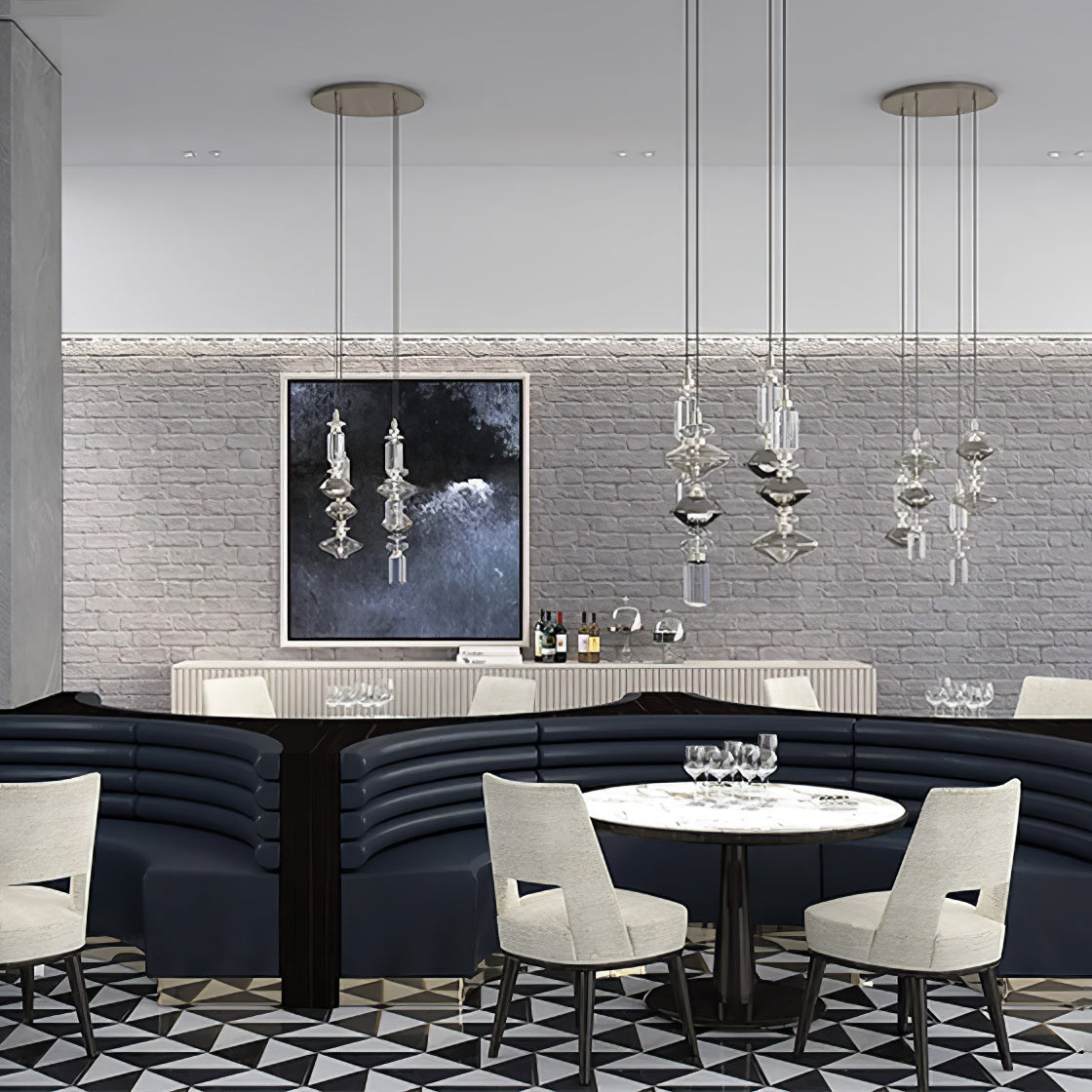 Vionisis Glas Luxus Pendelleuchte-Letslighting