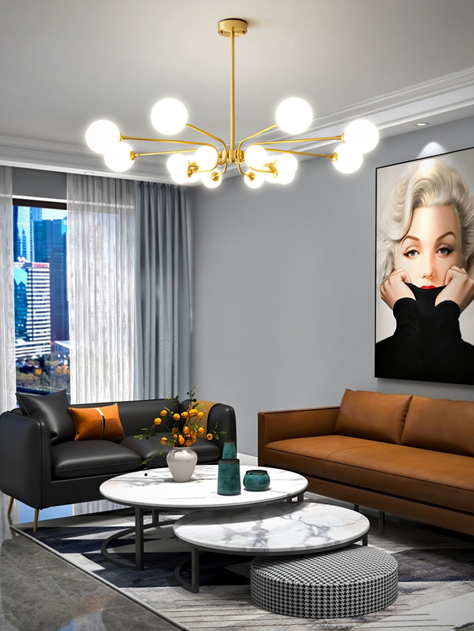 Aurora Kronleuchter Globe Arm Modern-Letslighting