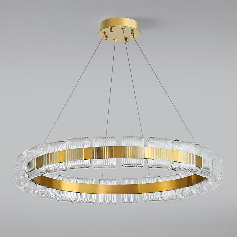 Abrahamson Modern Minimalist Luxury Bangle Metal Chandelier - Blowlighting