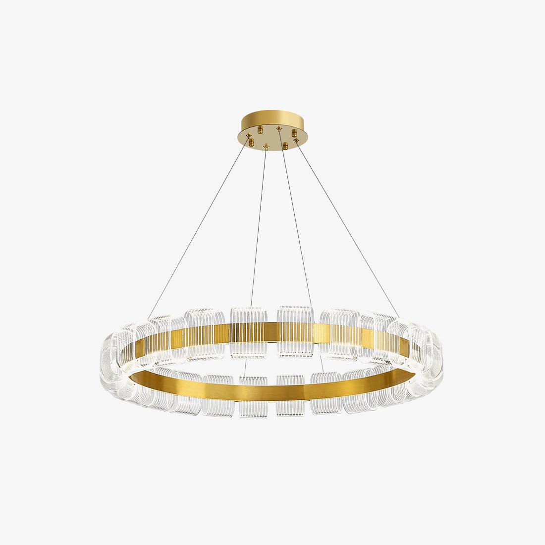 Abrahamson Modern Minimalist Luxury Bangle Metal Chandelier - Blowlighting