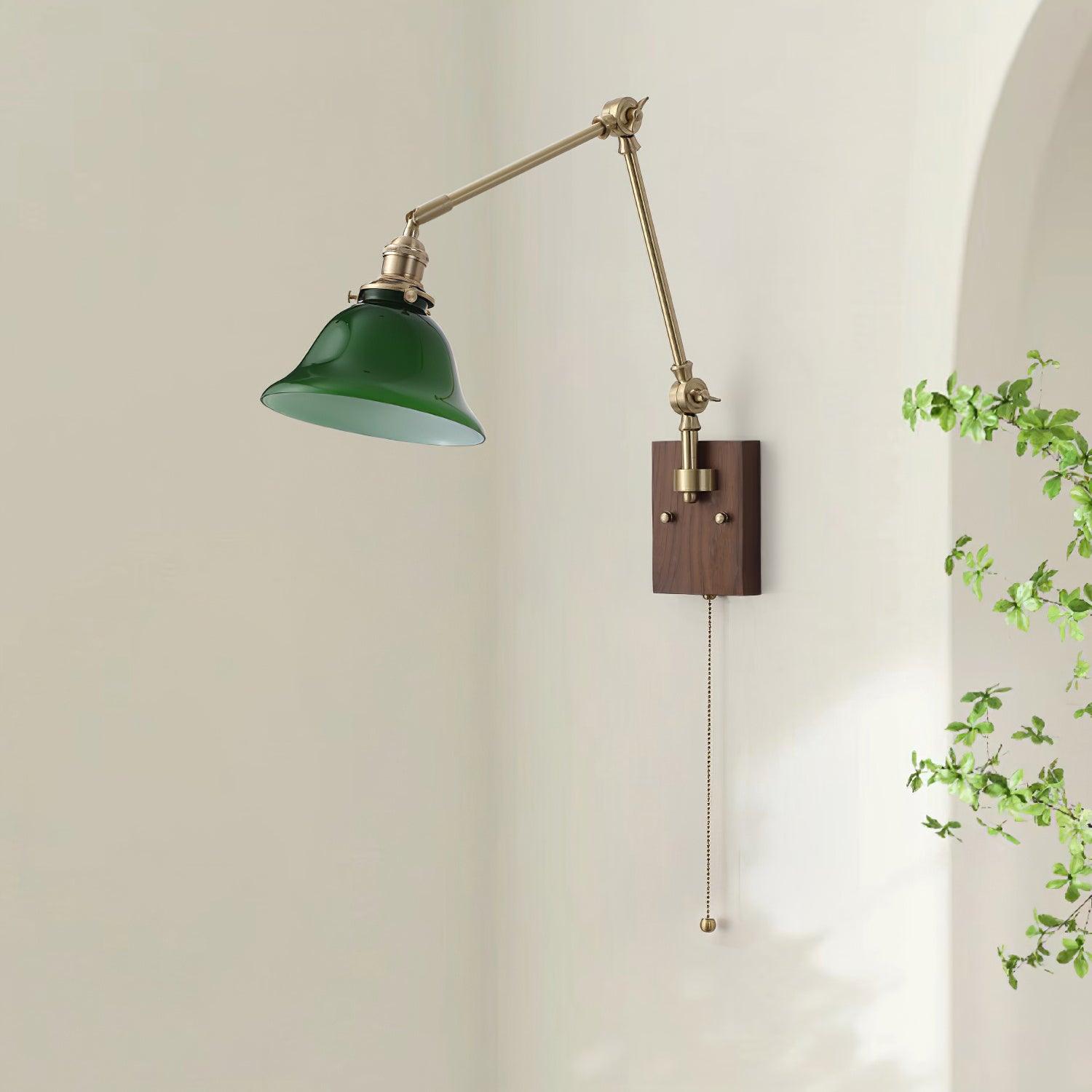 Tatum Minimalistische Moderne Wandleuchte aus Messing und Glas-Letslighting