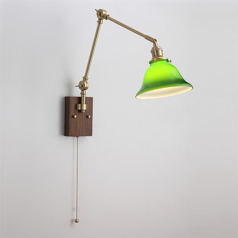 Tatum Minimalistische Moderne Wandleuchte aus Messing und Glas-Letslighting