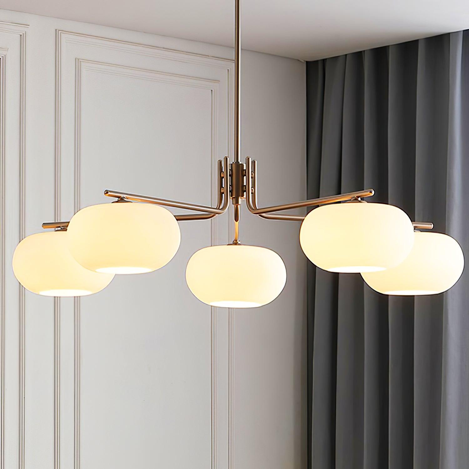 Lustra Industrieller Moderner 5‑Flammen Kronleuchter-Letslighting