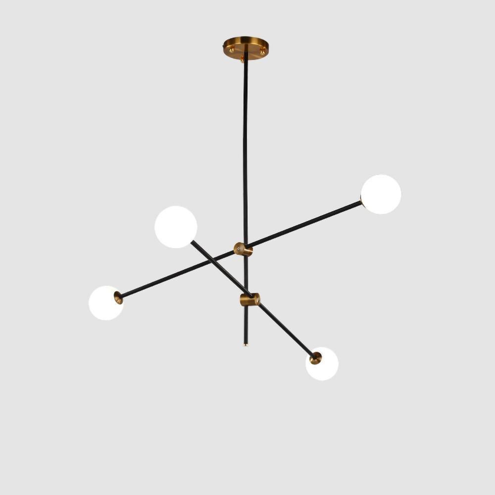 Lustra Kronleuchter SI Messing Glas Globus-Letslighting