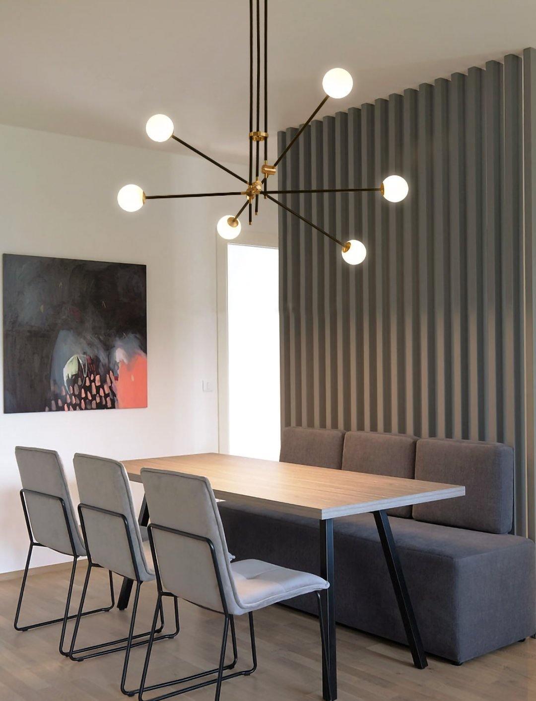 Lustra Kronleuchter SI Messing Glas Globus-Letslighting