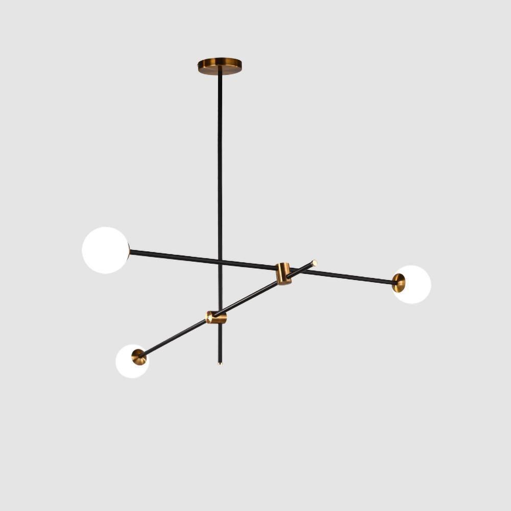 Lustra Kronleuchter SI Messing Glas Globus-Letslighting