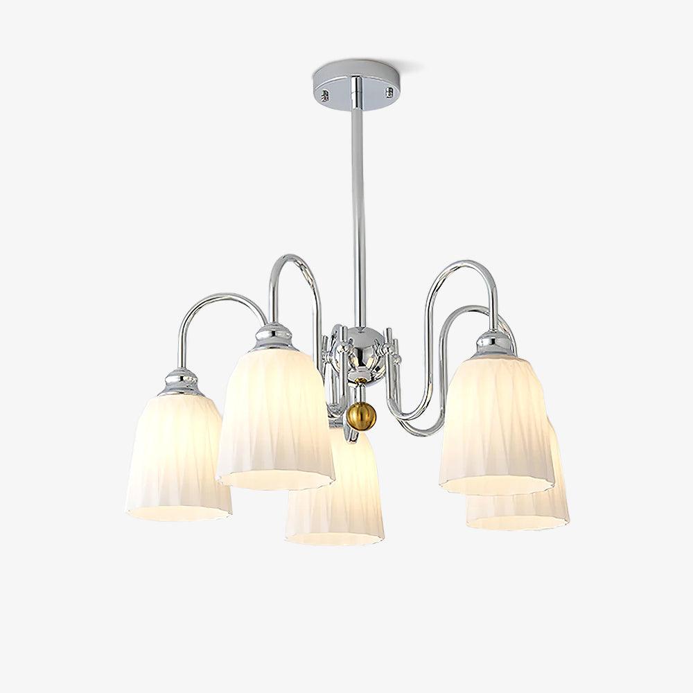 Micah Vintage Kronleuchter aus Glas und Metall-Letslighting