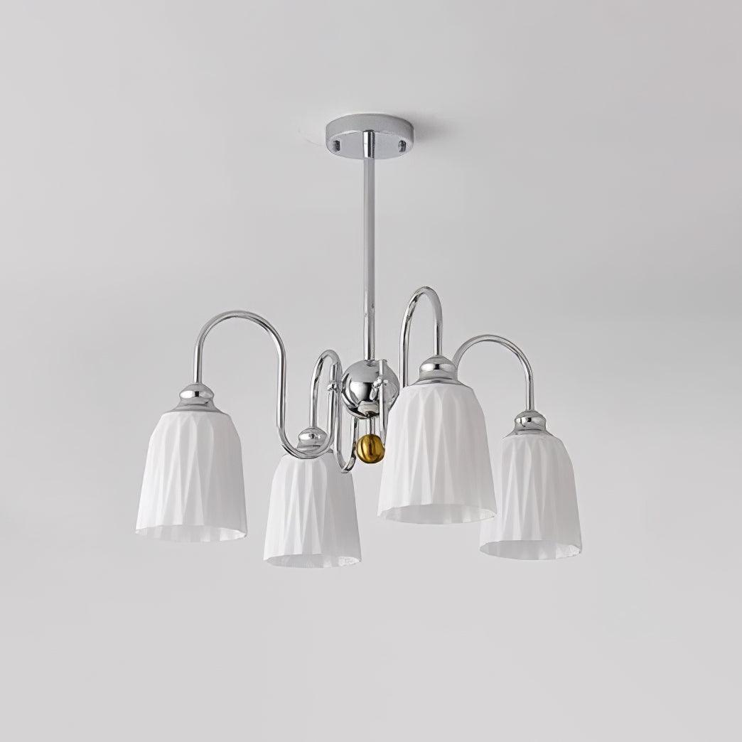 Micah Vintage Kronleuchter aus Glas und Metall-Letslighting