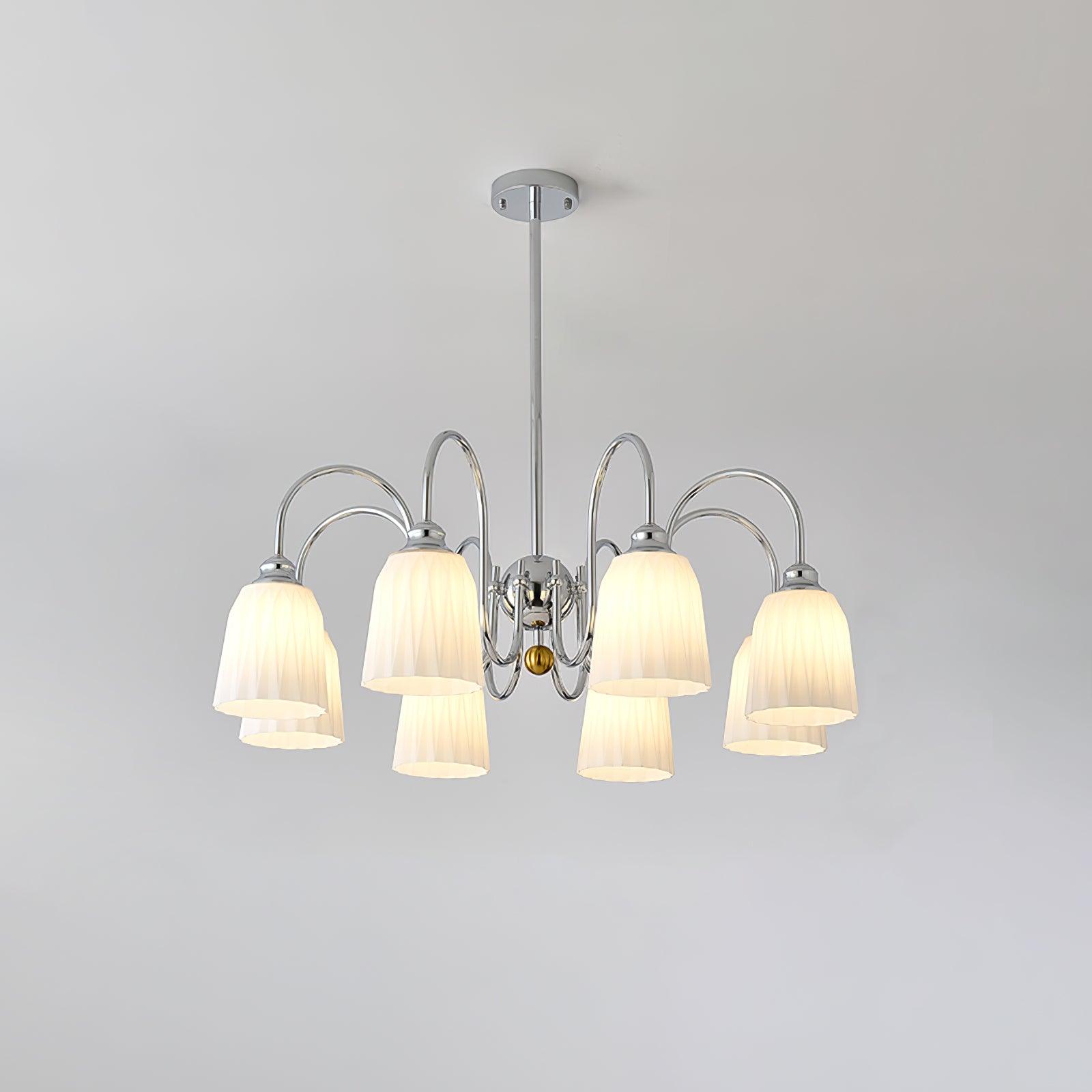 Micah Vintage Kronleuchter aus Glas und Metall-Letslighting