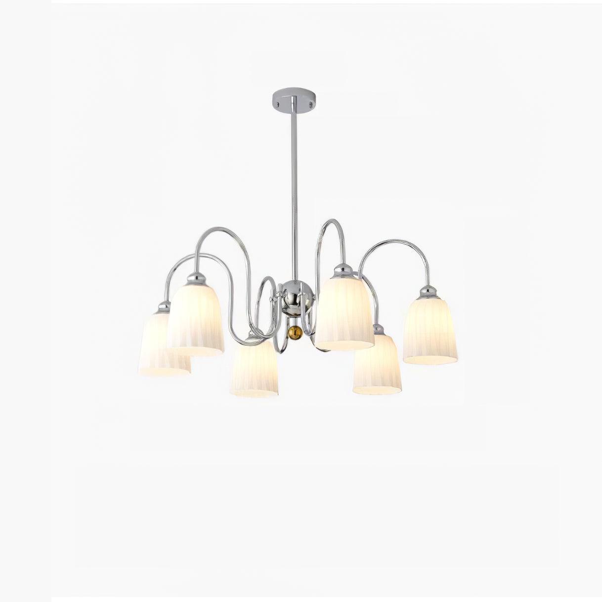 Micah Vintage Kronleuchter aus Glas und Metall-Letslighting