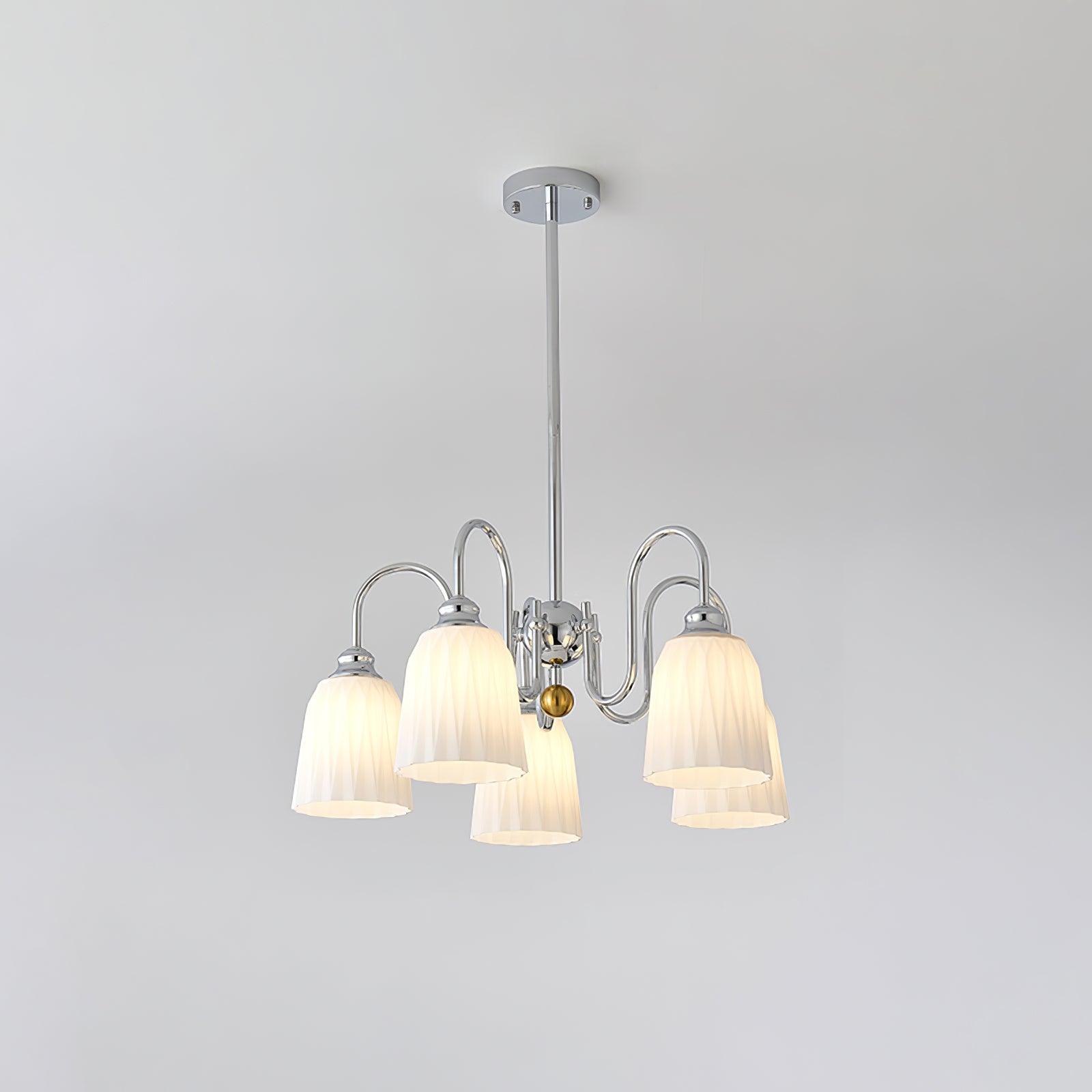 Micah Vintage Kronleuchter aus Glas und Metall-Letslighting