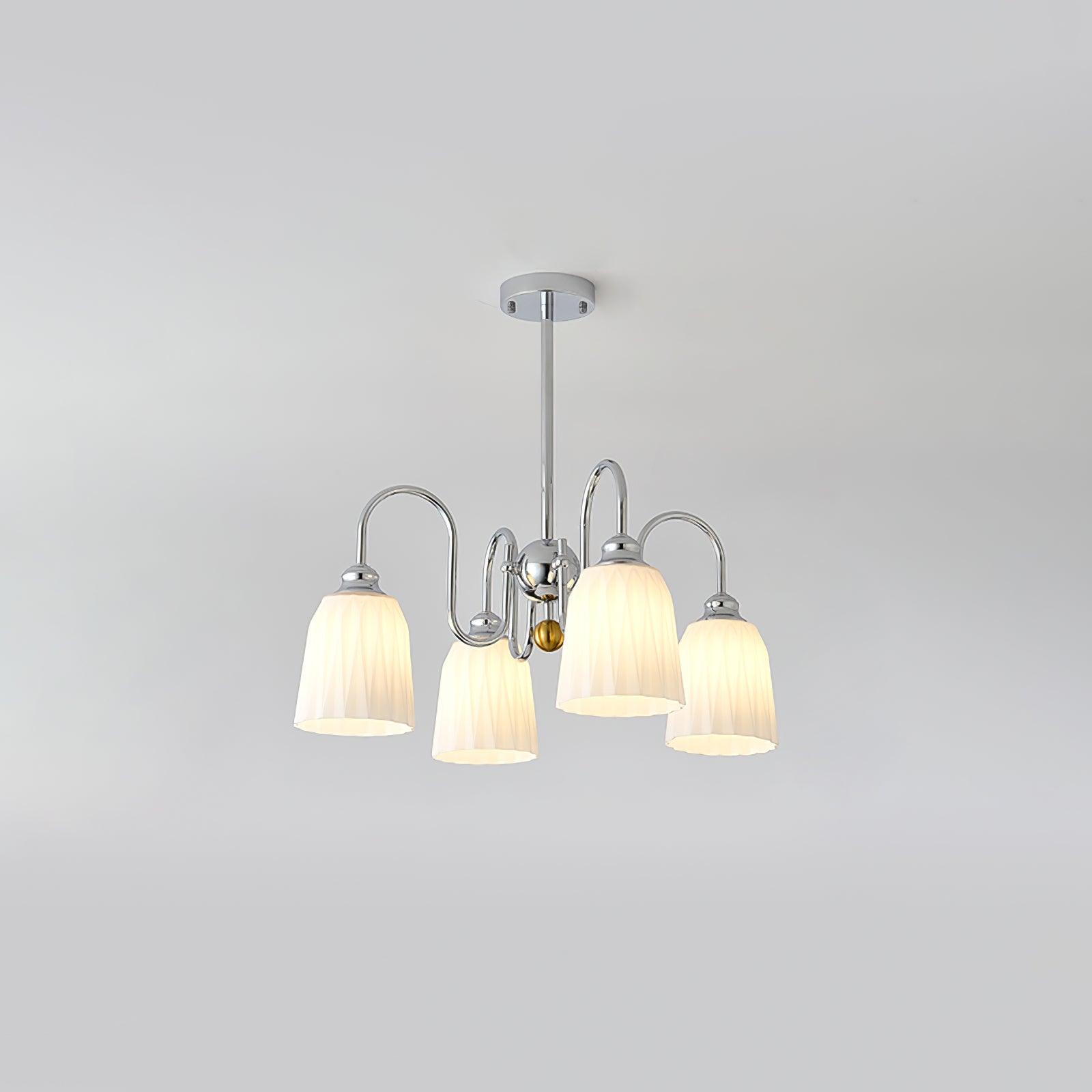 Micah Vintage Kronleuchter aus Glas und Metall-Letslighting