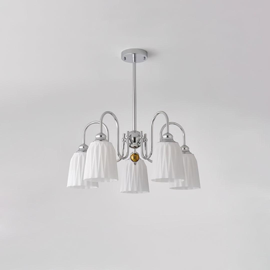 Micah Vintage Kronleuchter aus Glas und Metall-Letslighting