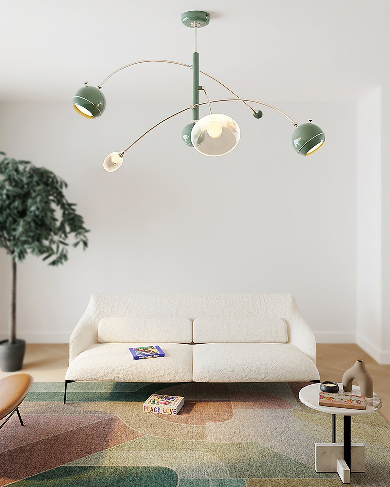 Lustra Kronleuchter Grün Sci-Fi Elegant-Letslighting