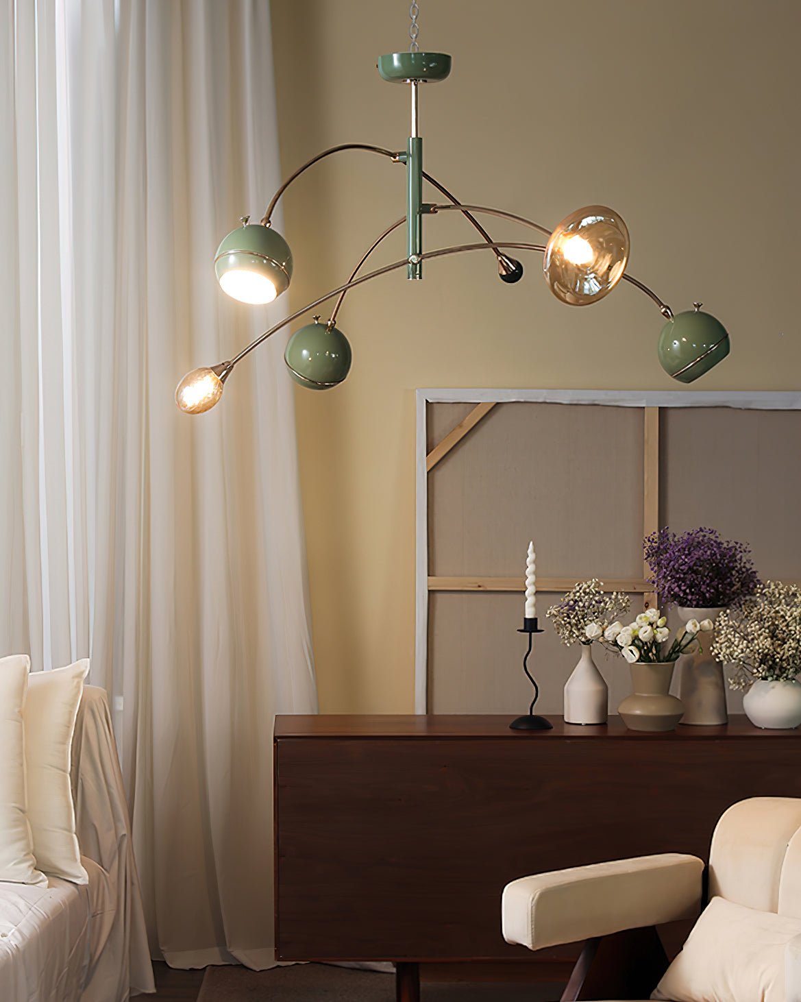 Lustra Kronleuchter Grün Sci-Fi Elegant-Letslighting