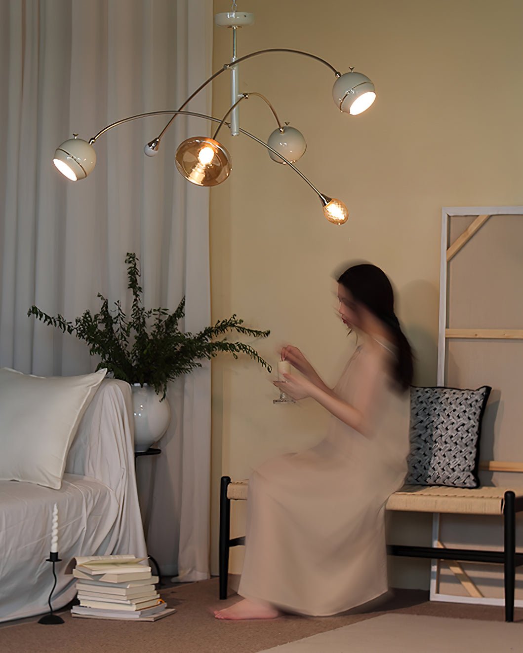 Lustra Kronleuchter Grün Sci-Fi Elegant-Letslighting