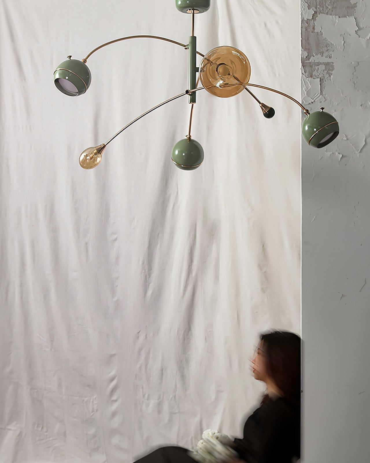 Lustra Kronleuchter Grün Sci-Fi Elegant-Letslighting