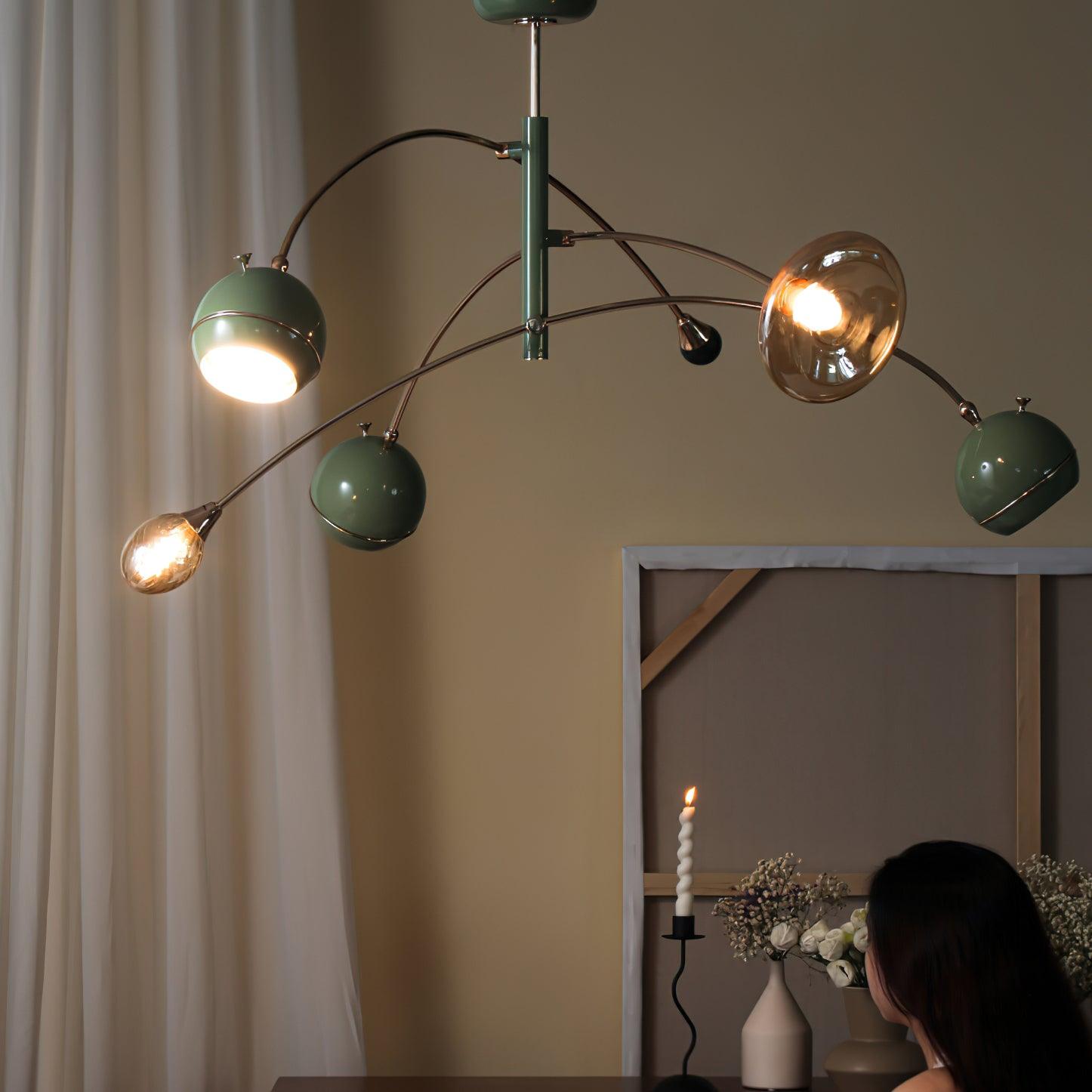Lustra Kronleuchter Grün Sci-Fi Elegant-Letslighting