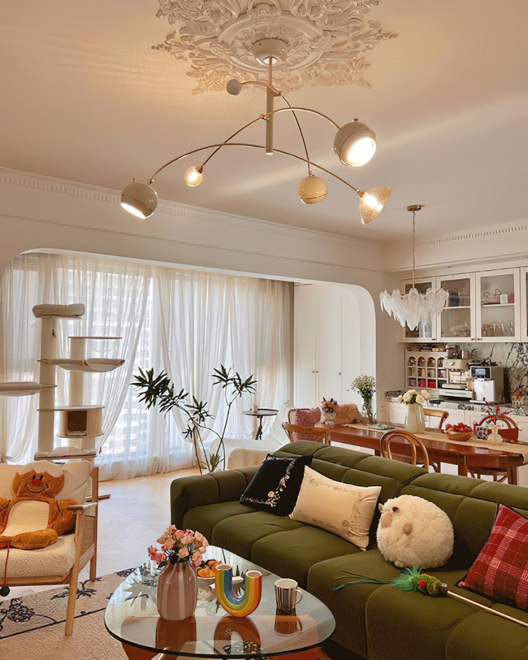 Lustra Kronleuchter Grün Sci-Fi Elegant-Letslighting