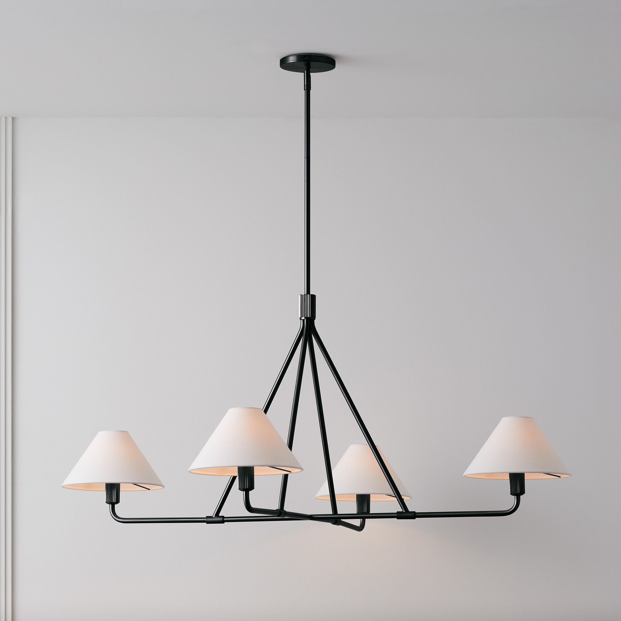 Aurora Kronleuchter Kegelschirm Minimalistisch-Letslighting