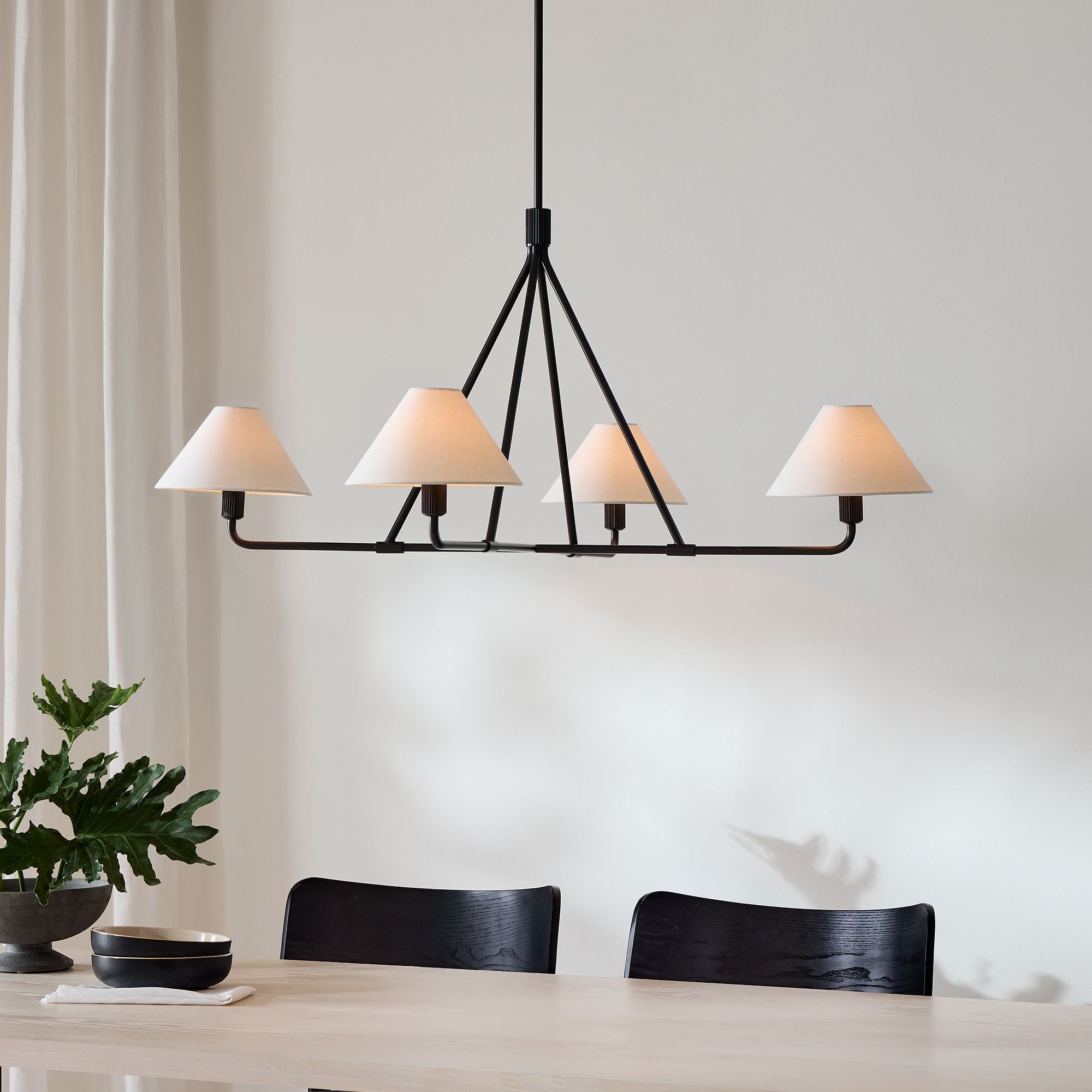 Aurora Kronleuchter Kegelschirm Minimalistisch-Letslighting