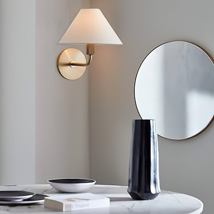 Cisoren Traditionelle Einzigartige Messing Stoff Wandleuchte-Letslighting