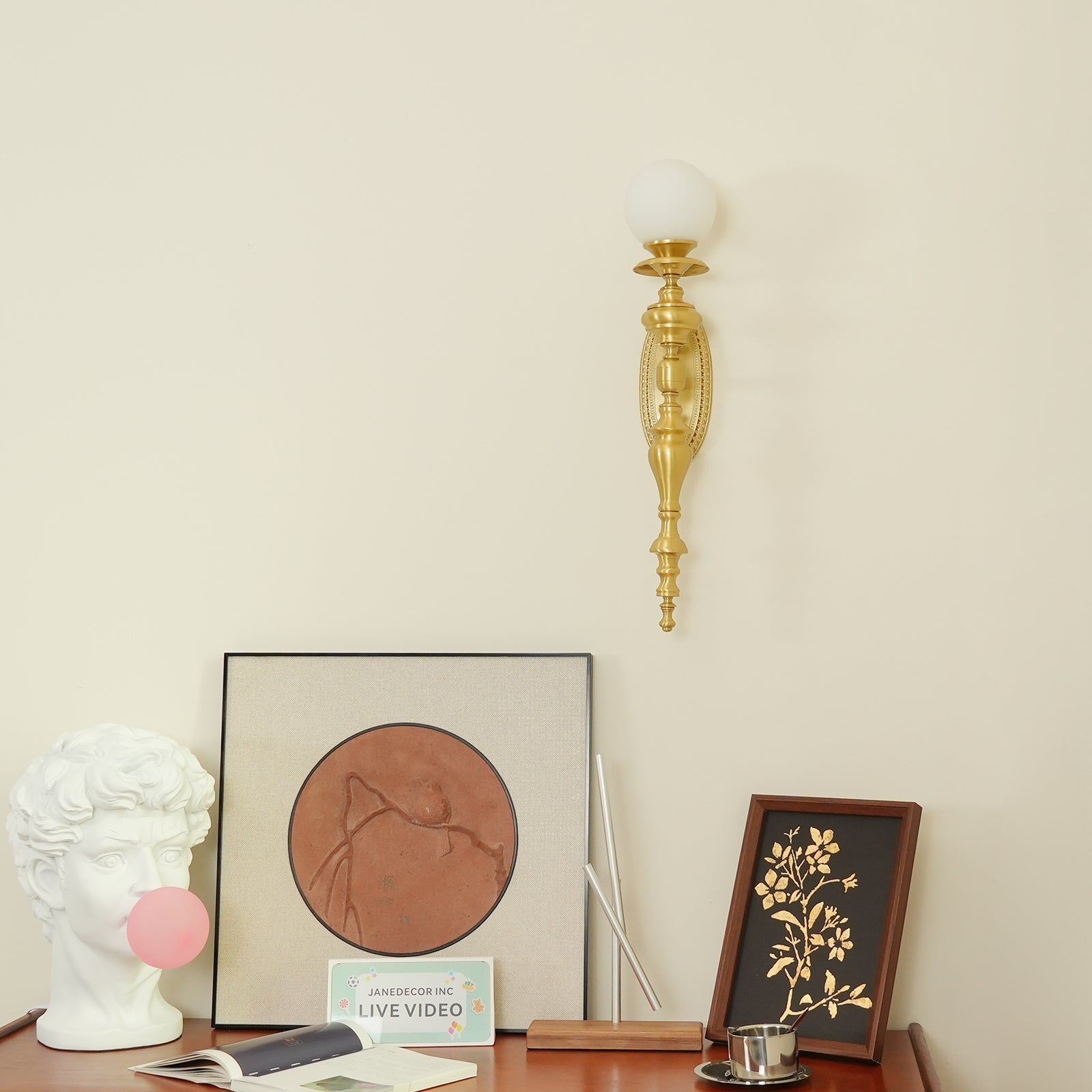 Sage Vintage Wandleuchte aus Messing-Letslighting