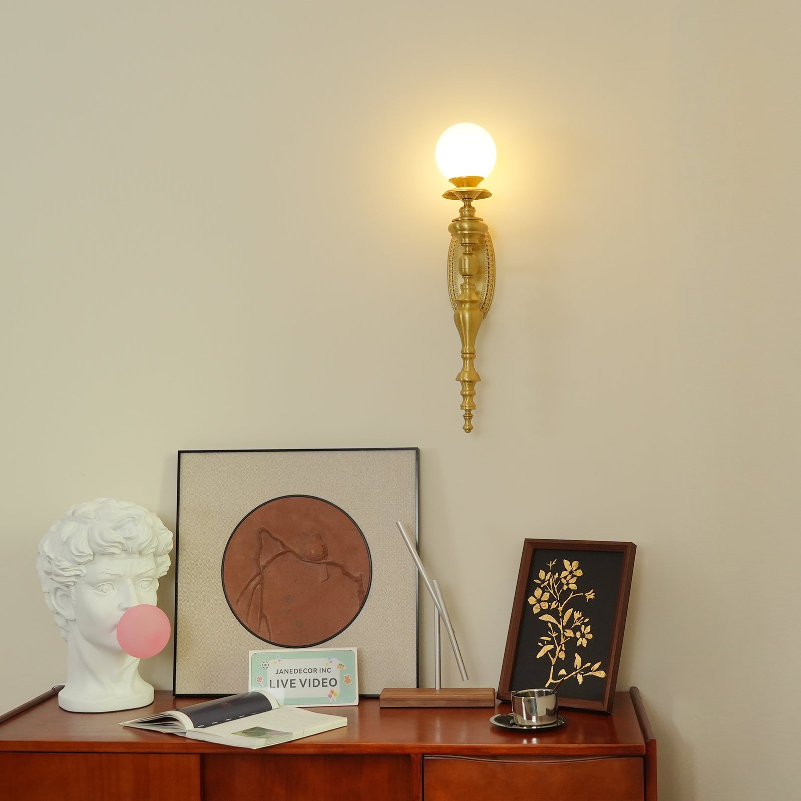 Sage Vintage Wandleuchte aus Messing-Letslighting