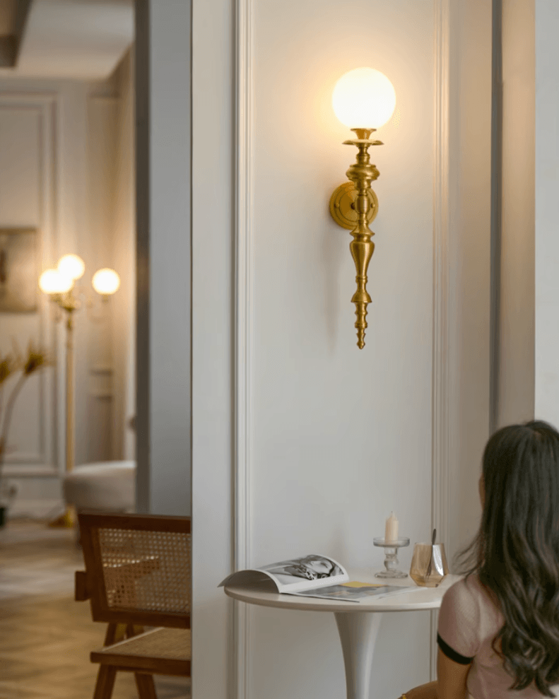 Sage Vintage Wandleuchte aus Messing-Letslighting
