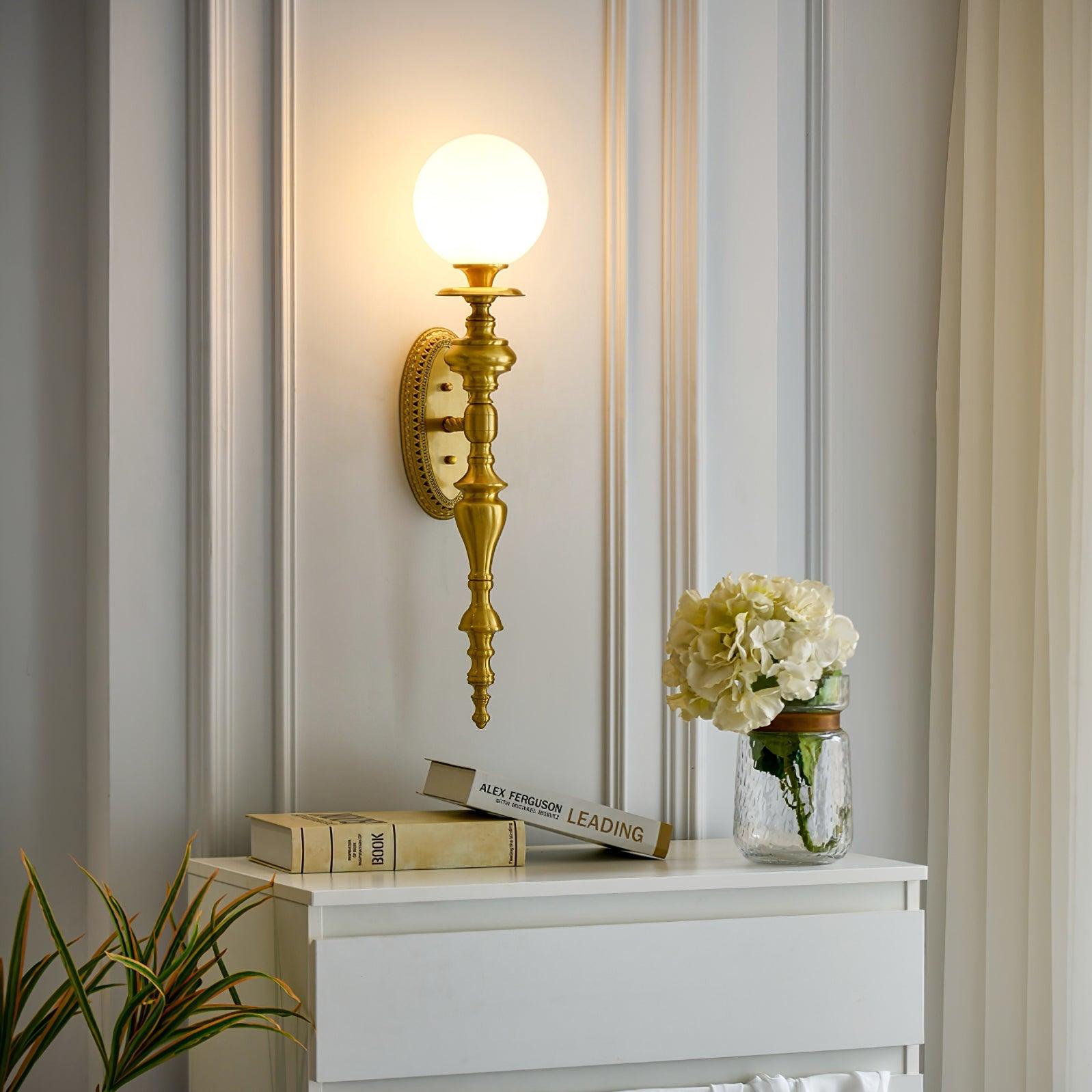 Sage Vintage Wandleuchte aus Messing-Letslighting
