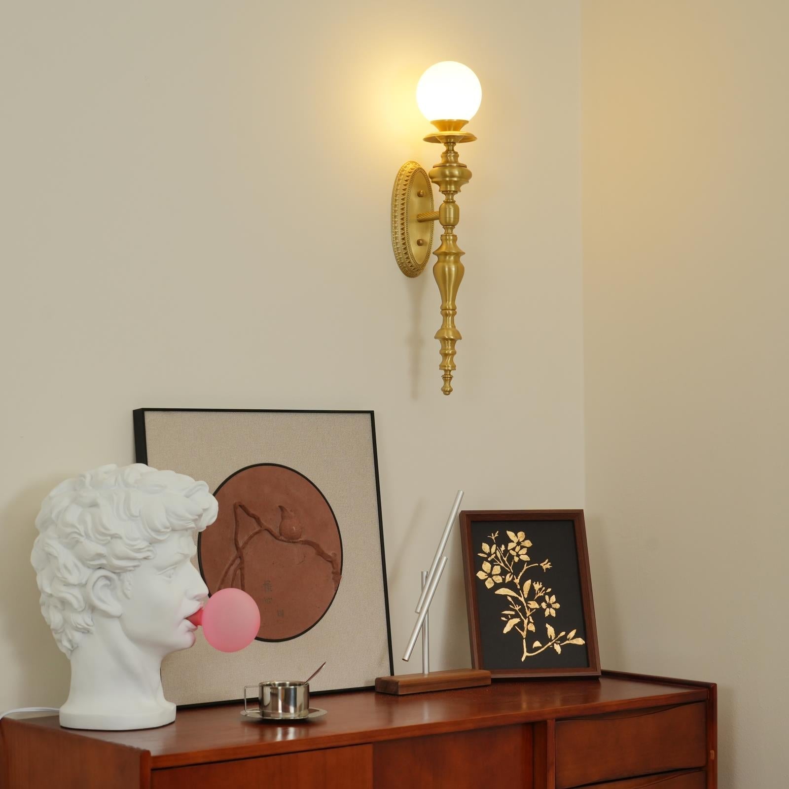 Sage Vintage Wandleuchte aus Messing-Letslighting