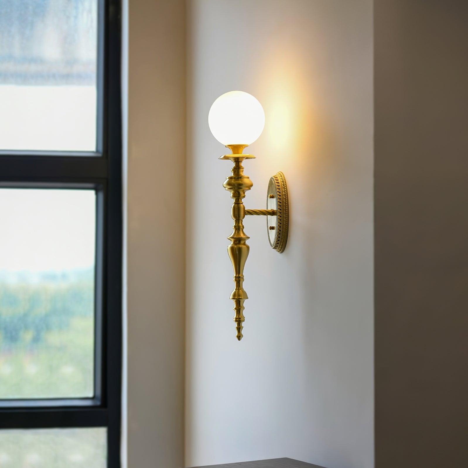 Sage Vintage Wandleuchte aus Messing-Letslighting