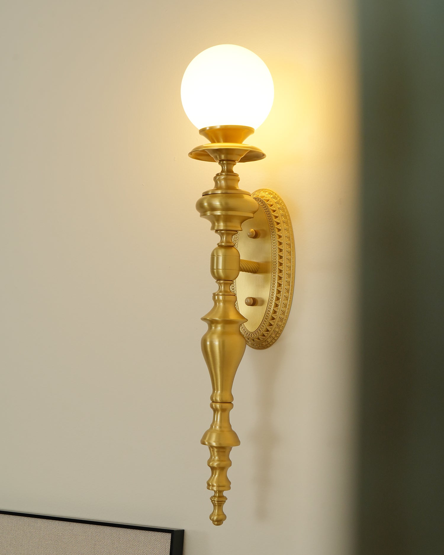 Sage Vintage Wandleuchte aus Messing-Letslighting